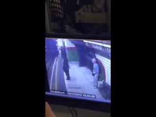 Muslim woman in hijab pushed into a moving train by a man in london