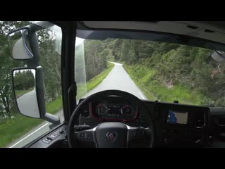 Pov driving scania s520 stadlandet