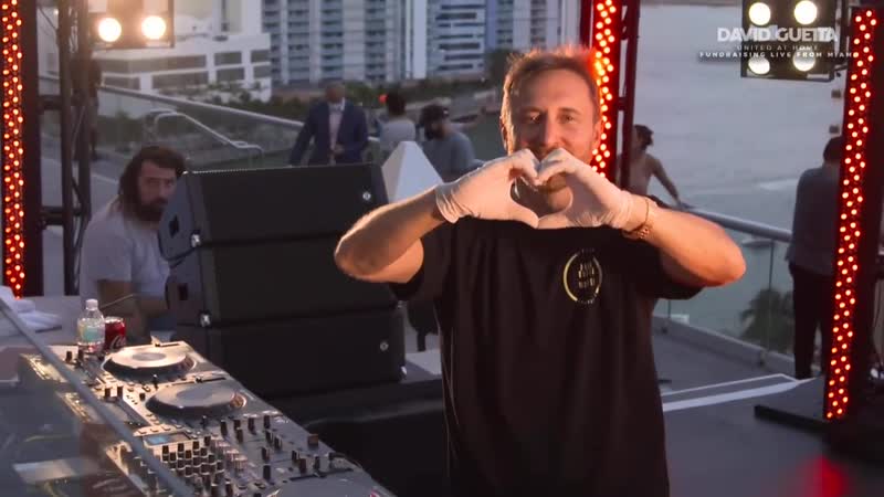 David guetta united at home fundraising live from miami #unitedathome #stayhome #withme