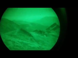 Turkish atak combat helicopters fire with their 20mm guns on pkk positions in northern iraq