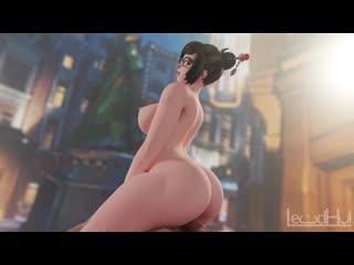 Mei bbc; riding; vaginal fucked; big ass; big tits; big boobs; 3d sex porno hentai; [overwatch]