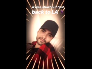 Bill kaulitz instagram stories (15 03 2019) я был тут ненадолго, но успел повеселиться! снова в лос анджелес 🕺