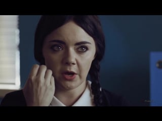 Взрослая уэнсдей аддамс собеседование | adult wednesday addams (s1 e2) job interview |le production|