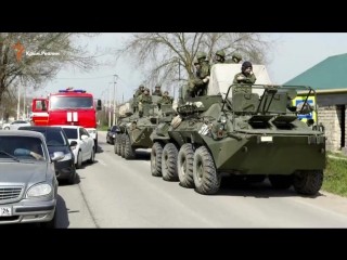 Видео с места взрыва возле отделения полиции в ставропольском крае