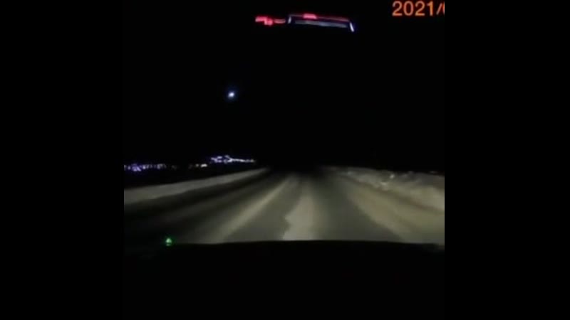 Метеорит взорвался в небе над камчаткой