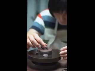 Chinese clay teapot making