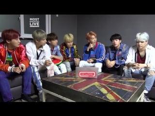 [interview] 171015 bts about texting, shopping &what they would steal from each 2 @ ask anything most requested live