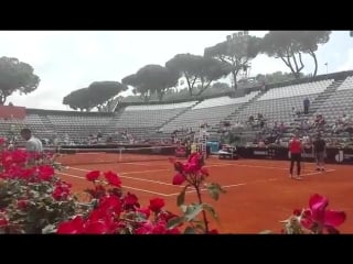 Victoria azarenka practicing on nextgen arena rome 2018