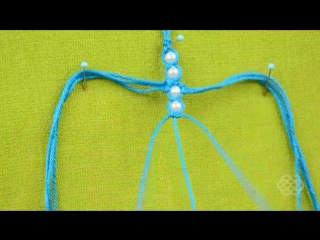 Beaded macrame cross easy diy tutorial