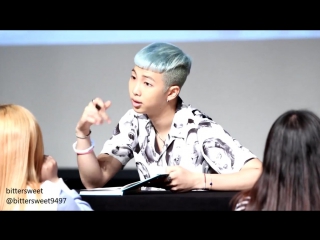 160511 synnara fansign '화양연화 young forever' rap monster