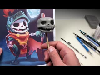 2d to 3d! sculpting a subscribers drawing! sculpt this e03 polymer clay sculpting tutorial