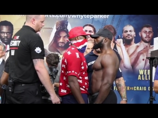 Dereck chisora carlos takam weigh in