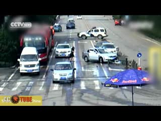 Crazy road rage fight