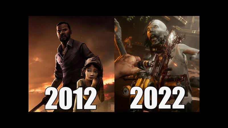 Evolution of the walking dead games (2012 2022)