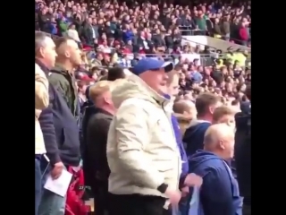 Cardiff fan giving his best sheep impression away at tottenham last weekend️ ccfc