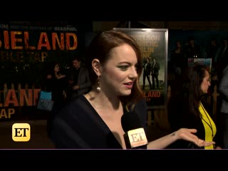 Emma stone says filming live action cruella movie has been pretty trippy! (exclusive)