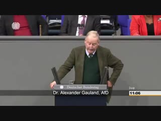 Alexander gauland zum migrationspakt, bundeshaushalt 2019