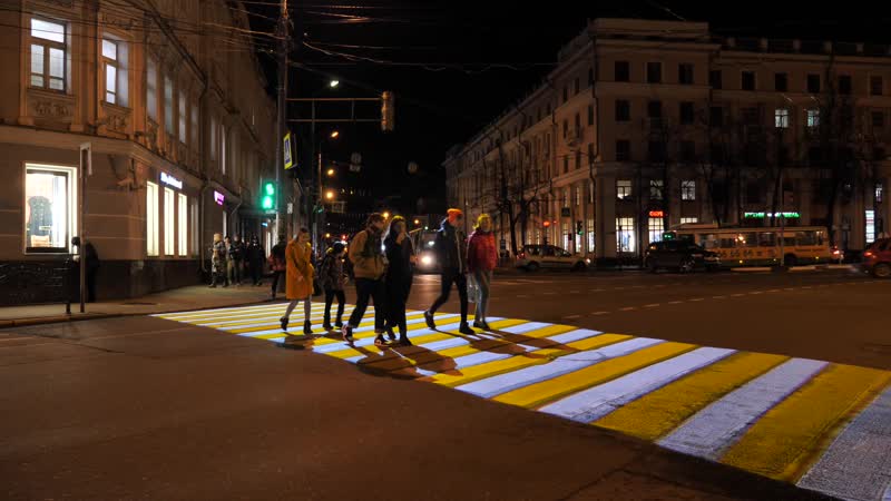 Проекционный пешеходный переход