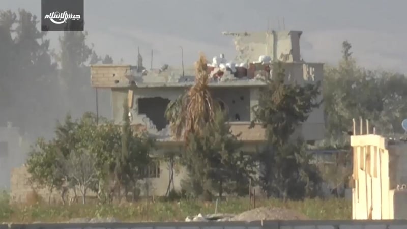 Сирия 28 02 2018 боевики джейш аль ислам ведут минометный обстрел позиций саа в восточной гуте,дамаск