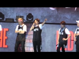 [fancam] 150829 bts talking in cantonese @ trb in hk