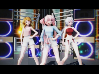 【mmd】pristin(프리스틴) we like casual luka, haku, meiko