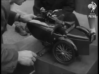 A model motorcycle (and sidecar!) built from scratch in 1951 how cool is this?? i wonder if it's still out there?