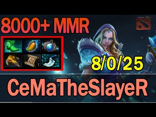 Dota 2 cematheslayer plays crystal maiden 8000+ mmr | ranked match