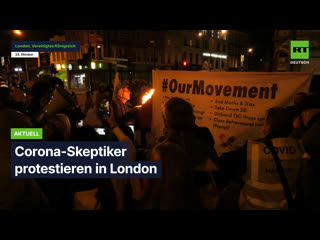 Corona skeptiker protestieren in london