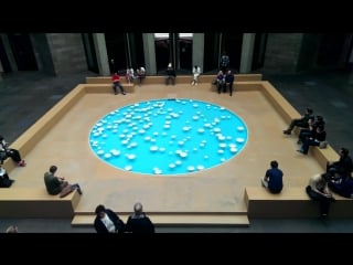 Sound sculpture "clinamen" at sf moma