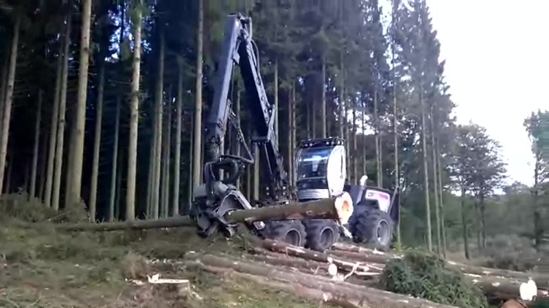 Будущее уже наступило робот лесоруб