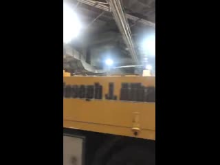 Six hours !! of pouring concrete for the rink floor replacement at sapcenter afterwards, it needed to cure for at least 30 da