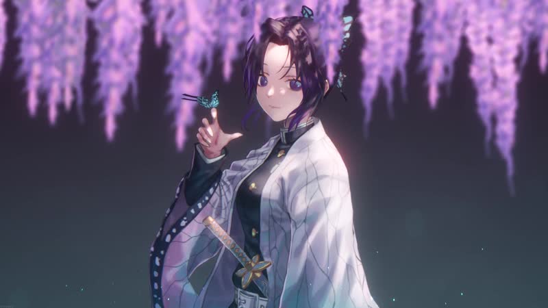 Бабочка шинобу кочо / butterfly kochou shinobu