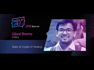 Ujjwal sharma state of crypto in node js