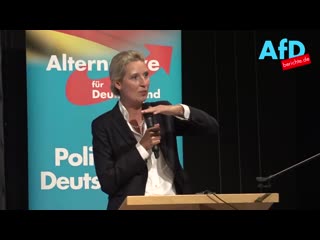 Alice weidel mdb afd spricht in weisswasser