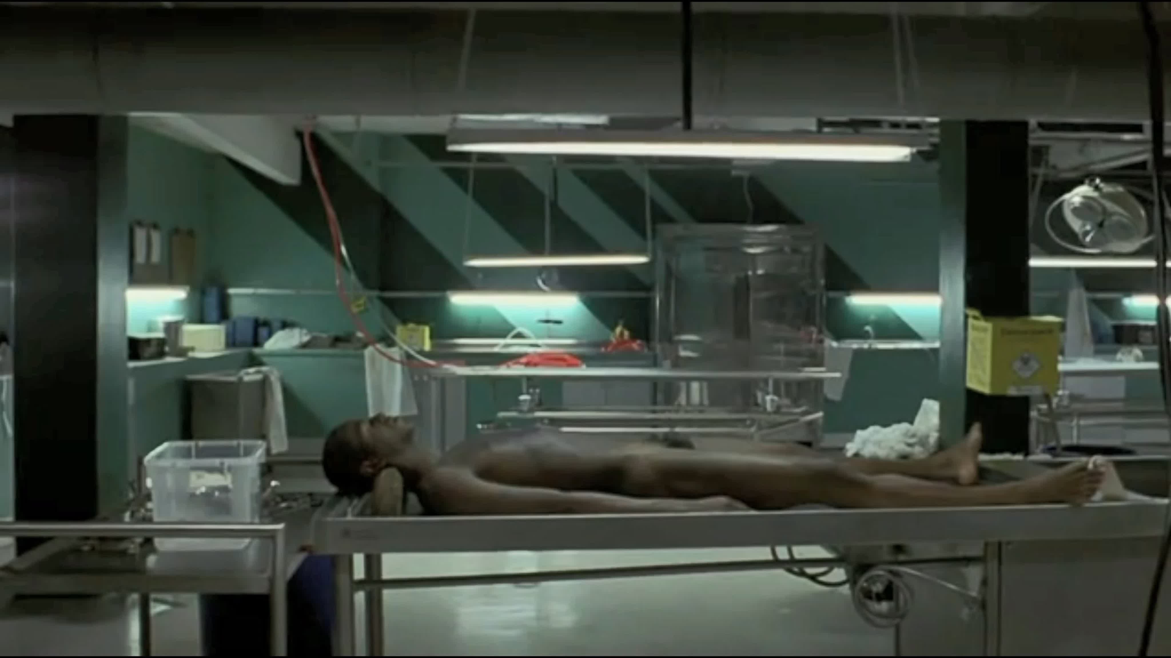 Morgue & autopsy scene of a black dead man - ExPornToons