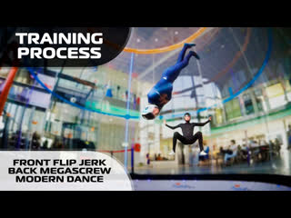 Training process front flip jerk back megascrew modern dance (leo & lukacs)