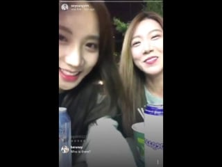 171015 soyoungs instagram live 01 feat youngheun fit mobile screen with chat version