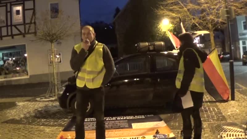 Gilet jaune gelbwesten kundgebung in zella mehlis sachsen 2019