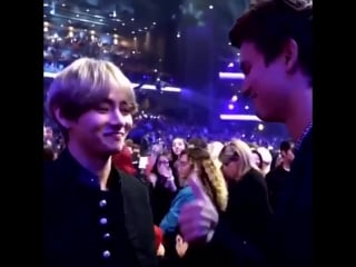 Tae said "cheer for me" to ansel hsjsjjs im ugly crying this is so cute