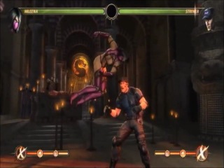 Mileena midscreen combos mk9