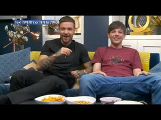 Liam payne & louis tomlinson on gogglebox (for stand up to cancer 2018) [rus sub]