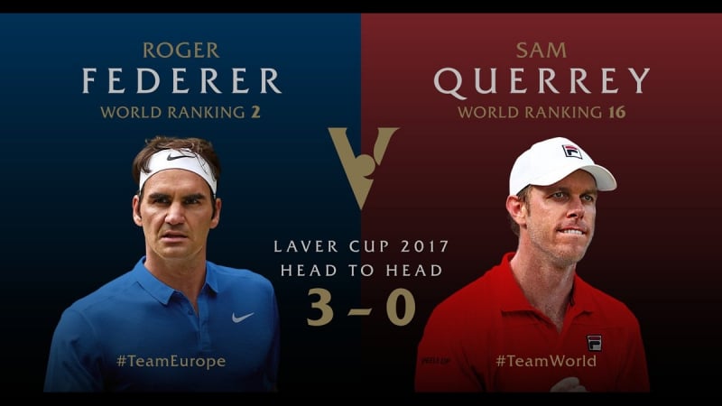 Роджер федерер сэм куэрри прямая трансляция с комментариями laver cup теннис live