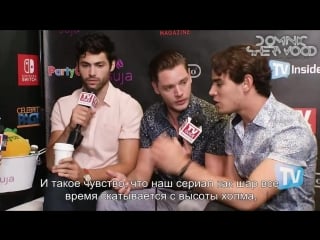 'shadowhunters' matthew daddario, dominic sherwood & alberto rosende chat at sdcc 2017 (rus sub)