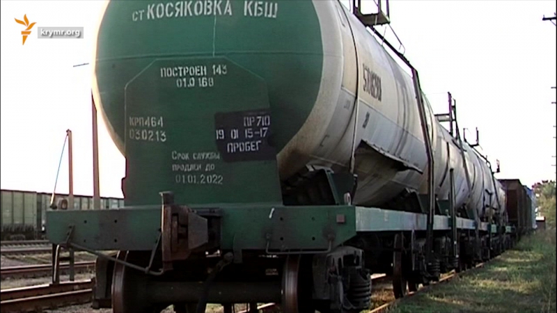 Железнодорожный путь к крымскому заводу «титан» блокирован