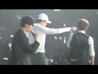 [fancam] 160305 exoluxion in dalian drop that, let out the beast, run lay xiumin