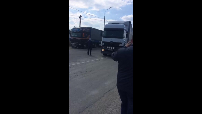 Дальнобойшики бастуют кчр