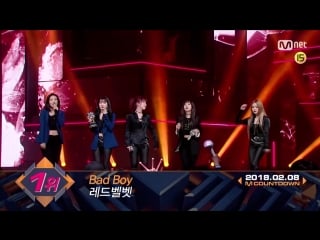 Top in 2nd of february, red velvet’ with bad boy, encore stage! (in full) m countdown 180208 ep 5