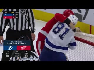 Erik cernak vs anthony mantha mar 9, 2021