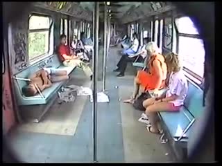 Train ride to coney island in 1987