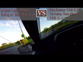 09 спортмыш vs alfa romeo 156 2 0 twin spark